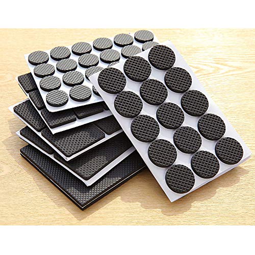 156 piezas de almohadillas de pies ligeras antideslizantes para muebles,Alfombrillas antideslizantes para mesas y sillas,Protectores de piso de muebles para muebles Keep in Place