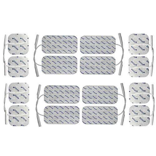 16 electrodos para electroestimuladores GLOBUS - Parches TENS EMS conexión universal banana - (8 * 50x50mm + 8 * 100x50mm) - almohadillas calidad axion 16 electrodos para electroestimuladores GLOBUS - Parches TENS EMS conexión universal banana - (8 * 50x50mm + 8 * 100x50mm) - almohadillas calidad axion