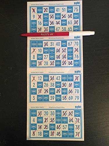 1600 cartones de Bingo BINVI