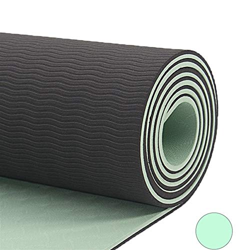 183 * 66 Yoga Mat TPE Ejercicio Antideslizante Enlace Pialate Mat Estera de la Aptitud del Cuerpo de ratón Gimnasia Yoga (Color : Tiger)