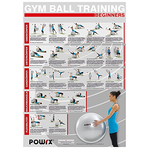 1art1 - Póster con ejercicios de pelota de gimnasia (tamaño DIN A1) 1art1 - Póster con ejercicios de pelota de gimnasia (tamaño DIN A1)