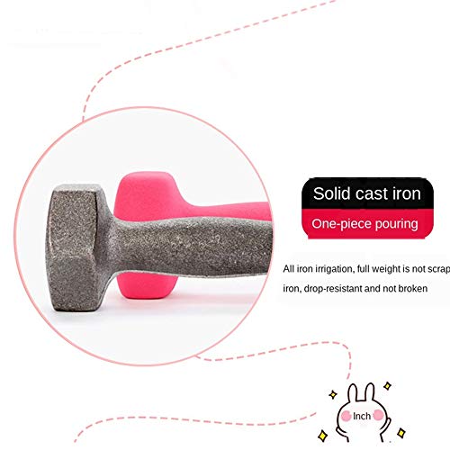 1kg Juego de Mancuernas Fitness Mancuernas Antideslizantes de Superficie Esmerilada para Hombres y Mujeres Ejercicio Pesas Deportivas Equipo de Musculación,Pink