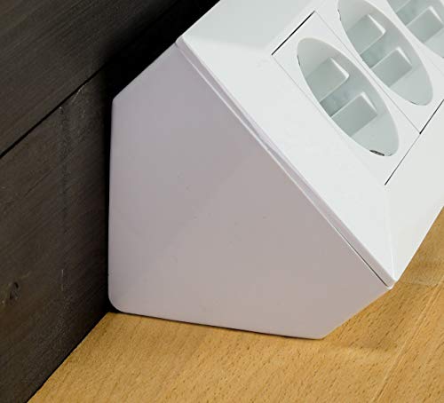 2 enchufes de Esquina para Mesa con 2 Puertos USB, 230 V, en ángulo de 45°, precableado, para Cocina o Taller, Color Blanco 2 enchufes de Esquina para Mesa con 2 Puertos USB, 230 V, en ángulo de 45°, precableado, para Cocina o Taller, Color Blanco