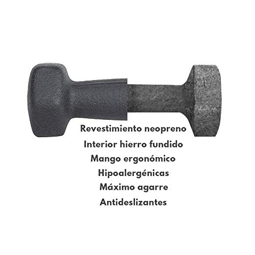 2 Mancuernas Neopreno 1KG | Entrenamiento en casa | Resistentes Agua