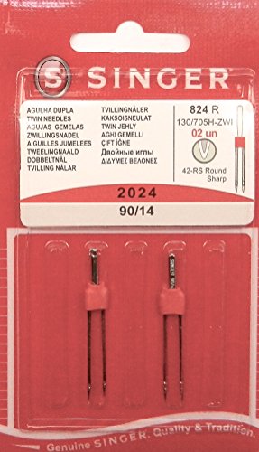 2 Original Singer universal Zwilling agujas de coser 2024 grosor 90/14 2 Original Singer universal Zwilling agujas de coser 2024 grosor 90/14