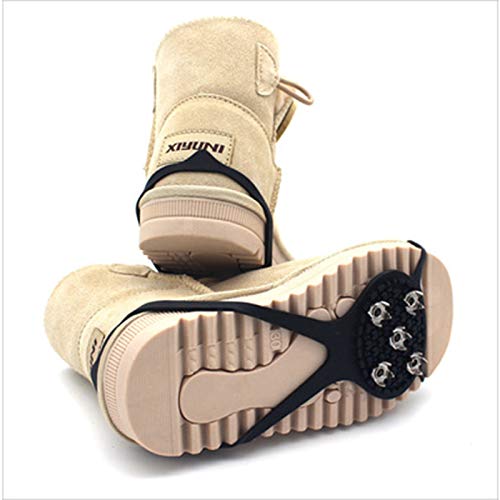 2 Pares de Pinchos de Agarre Antideslizantes universales, Pinchos de Zapatos de Escalada en Hielo y Nieve Antideslizantes, Tacos de tracción para Pinzas de Hielo C Adult Models 2 Pares de Pinchos de Agarre Antideslizantes universales, Pinchos de Zapatos de Escalada en Hielo y Nieve Antideslizantes, Tacos de tracción para Pinzas de Hielo C Adult Models