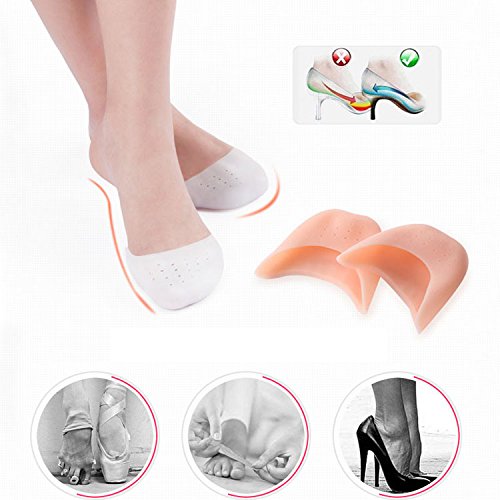 2 pares de protectores de puntas hechos de gel de silicona para ballet. Con agujero transpirable 2 pares de protectores de puntas hechos de gel de silicona para ballet. Con agujero transpirable