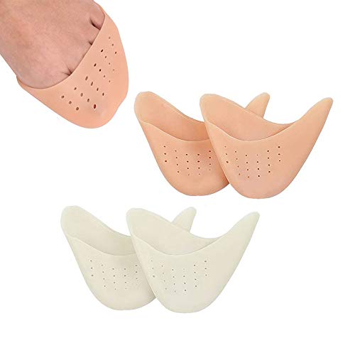2 pares de protectores de puntas hechos de gel de silicona para ballet. Con agujero transpirable 2 pares de protectores de puntas hechos de gel de silicona para ballet. Con agujero transpirable