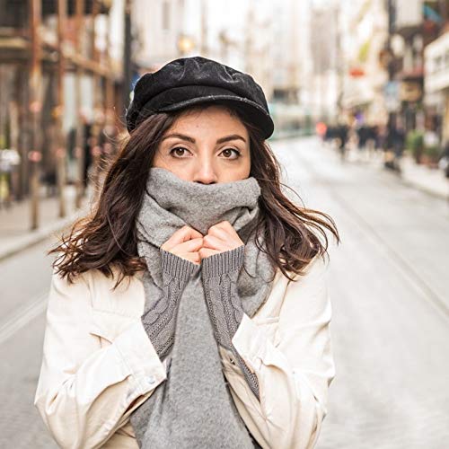 2 Pares Guantes Largos sin Dedos de Punto JOOPOM 2 Pares Calentadores de Piernas para Mujer Calcetines de Botas Mitones de Brazos Invierno para Esquí Senderismo Escalada Viaje