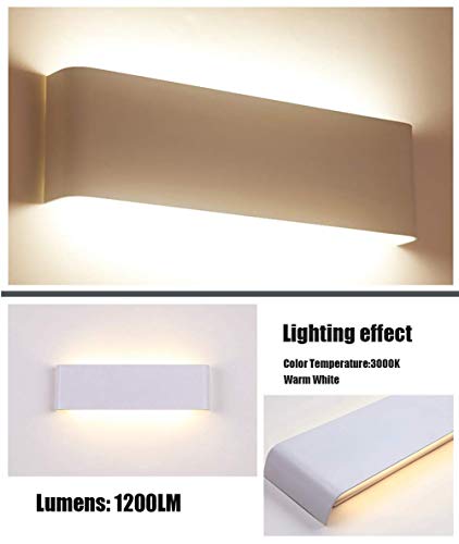 2 Pcs Lámpara De Pared Interior 12W Moderna Apliques De Pared Blanco Cálido Para La Sala De Estar Dormitorio Baño Cocina Comedor 2 Pcs Lámpara De Pared Interior 12W Moderna Apliques De Pared Blanco Cálido Para La Sala De Estar Dormitorio Baño Cocina Comedor