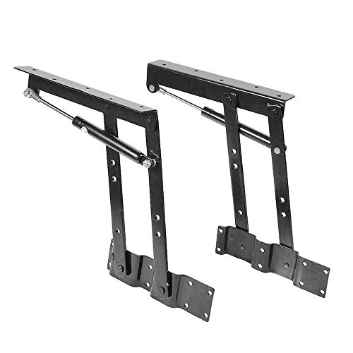 2 Piezas Bisagra Levantar Lift Up Parte Plegable Mesa par Muebles Accesorios Mesa de Café (Negro)