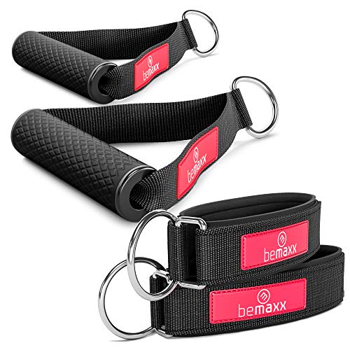 2 Piezas Mango Acolchados + 2 Tobillera, Accesorios para Bandas Elasticas Musculacion, Gomas Resistencia | Ejercicio Fitness Workout Gym Tubos Expansores Entrenamiento de Fuerza, Repuesto Gimnasio 2 Piezas Mango Acolchados + 2 Tobillera, Accesorios para Bandas Elasticas Musculacion, Gomas Resistencia | Ejercicio Fitness Workout Gym Tubos Expansores Entrenamiento de Fuerza, Repuesto Gimnasio