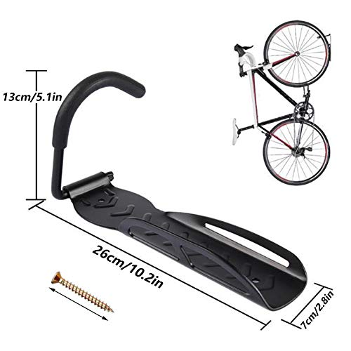 2 Piezas Negro Soportes de Bicicleta Giratorios para Montaje en Pared Duradero Prueba de Herrumbre, para Sótano, Garaje, Balcón, Pasillo, Escuela, Oficina, Club, Tienda etc—Máximo 30 kg, con Tornillos 2 Piezas Negro Soportes de Bicicleta Giratorios para Montaje en Pared Duradero Prueba de Herrumbre, para Sótano, Garaje, Balcón, Pasillo, Escuela, Oficina, Club, Tienda etc—Máximo 30 kg, con Tornillos
