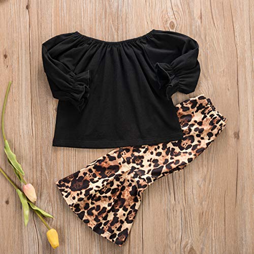 2 Piezas Otoño Invierno Niño Bebé Niños Niñas Manga Larga Acampanada Manga Acampanada Camiseta Tops Campana Pantalones Pantalones Ropa (Negro, 3-4 años) 2 Piezas Otoño Invierno Niño Bebé Niños Niñas Manga Larga Acampanada Manga Acampanada Camiseta Tops Campana Pantalones Pantalones Ropa (Negro, 3-4 años)