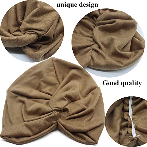 2 Piezas Pañuelos Gorros de Dormir Turbante para Mujer Algodón Elástico Pañuelos Cabeza Mujer Frontal Cruzado Gorro Turbante para Mujer Pérdida de Pelo (Azul Marino+Caqui) 2 Piezas Pañuelos Gorros de Dormir Turbante para Mujer Algodón Elástico Pañuelos Cabeza Mujer Frontal Cruzado Gorro Turbante para Mujer Pérdida de Pelo (Azul Marino+Caqui)