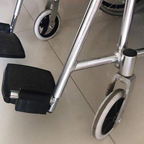 2 Piezas Rueda Delantera Universal para Silla De Ruedas, 6in, 7in, 8in, Accesorios para Sillas De Ruedas Pequeñas Delanteras De Repuesto, Neumático Sólido De Alta Resistencia, Gris