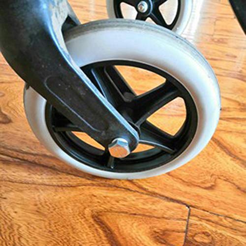 2 Piezas Rueda Delantera Universal para Silla De Ruedas, 6in, 7in, 8in, Accesorios para Sillas De Ruedas Pequeñas Delanteras De Repuesto, Neumático Sólido De Alta Resistencia, Gris 2 Piezas Rueda Delantera Universal para Silla De Ruedas, 6in, 7in, 8in, Accesorios para Sillas De Ruedas Pequeñas Delanteras De Repuesto, Neumático Sólido De Alta Resistencia, Gris