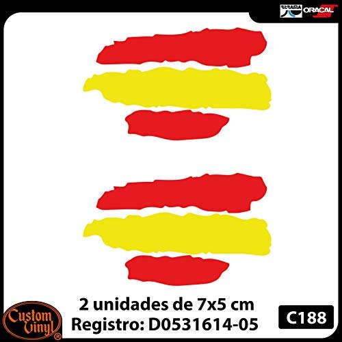 2 unds Pegatina vinilo adhesivo bandera España para cascos coches motos ciclomotores bicicletas de OPEN BUY 2 unds Pegatina vinilo adhesivo bandera España para cascos coches motos ciclomotores bicicletas de OPEN BUY