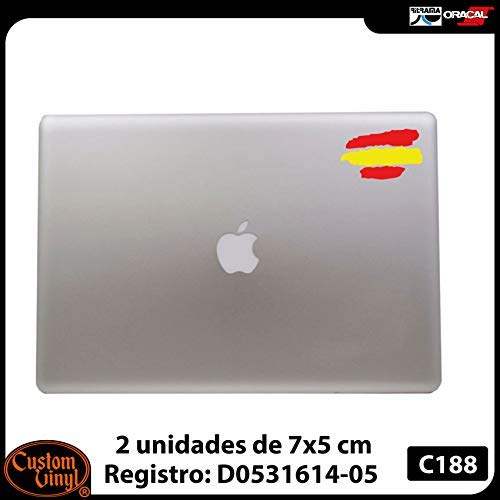 2 unds Pegatina vinilo adhesivo bandera España para cascos coches motos ciclomotores bicicletas de OPEN BUY 2 unds Pegatina vinilo adhesivo bandera España para cascos coches motos ciclomotores bicicletas de OPEN BUY