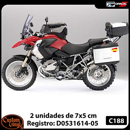 2 unds Pegatina vinilo adhesivo bandera España para cascos coches motos ciclomotores bicicletas de OPEN BUY 2 unds Pegatina vinilo adhesivo bandera España para cascos coches motos ciclomotores bicicletas de OPEN BUY