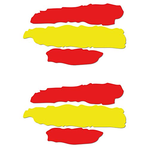 2 unds Pegatina vinilo adhesivo bandera España para cascos coches motos ciclomotores bicicletas de OPEN BUY 2 unds Pegatina vinilo adhesivo bandera España para cascos coches motos ciclomotores bicicletas de OPEN BUY