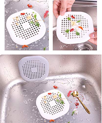 2 unids ducha drenaje captador de pelo fregadero filtro antideslizante en forma de bañera de silicona cubierta de drenaje tapones hogar accesorios de cocina