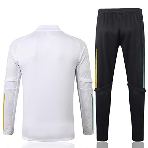 20-21 New Temporada Celtic Temporada Hombres de Manga Larga Traje de Entrenamiento de fútbol Transpirable, Traje de Aptitud de Estiramiento (Abrigo + Pantalones) (S- XL