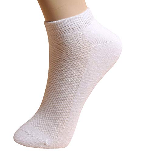 20 pares de calcetines invisibles para mujer, de malla sólida, para verano, transpirables, finos, para barco, tallas grandes de 36 a 42