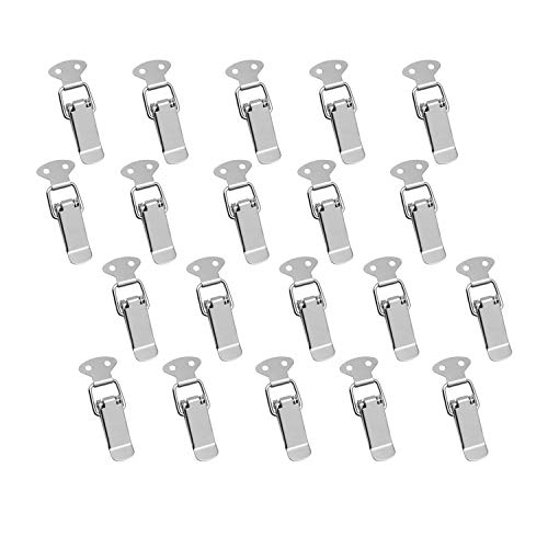 20 Pcs Cierre de Resorte de Acero Inoxidable, Palanca Abrazadera Metal Cierre Pestillo de la Puerta para el Refrigerador, Carga Caja de Palanca, el Tronco y el Armario 20 Pcs Cierre de Resorte de Acero Inoxidable, Palanca Abrazadera Metal Cierre Pestillo de la Puerta para el Refrigerador, Carga Caja de Palanca, el Tronco y el Armario