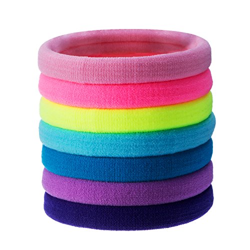 20 Piezas Goma de Pelo Banda de Pelo Elástica Grande de Algodón Cinta Elástica de Pelo Coletero para Pelo Grueso Pesado y Rizado (Multicolor) 20 Piezas Goma de Pelo Banda de Pelo Elástica Grande de Algodón Cinta Elástica de Pelo Coletero para Pelo Grueso Pesado y Rizado (Multicolor)