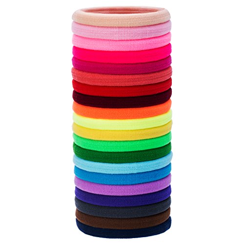20 Piezas Goma de Pelo Banda de Pelo Elástica Grande de Algodón Cinta Elástica de Pelo Coletero para Pelo Grueso Pesado y Rizado (Multicolor) 20 Piezas Goma de Pelo Banda de Pelo Elástica Grande de Algodón Cinta Elástica de Pelo Coletero para Pelo Grueso Pesado y Rizado (Multicolor)
