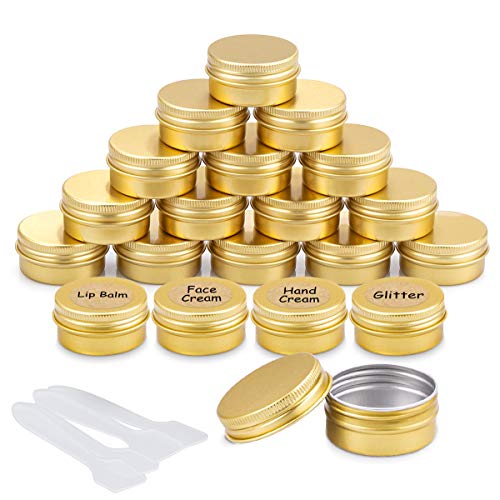 20 Piezas Tarros de Aluminio vacío Recipiente de cosmética para Crema loción máscaras Mini Velas cosméticos Arte de uñas (20 ml) 20 Piezas Tarros de Aluminio vacío Recipiente de cosmética para Crema loción máscaras Mini Velas cosméticos Arte de uñas (20 ml)