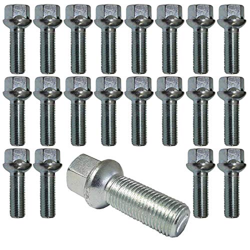 20 Tornillos M14x1.5 asiento esférico 27mm Seat Ibiza Toledo Leon Alhambra Altea Exeo 20 Tornillos M14x1.5 asiento esférico 27mm Seat Ibiza Toledo Leon Alhambra Altea Exeo