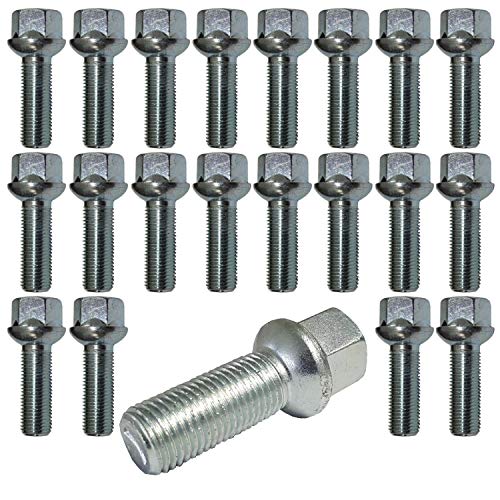 20 Tornillos M14x1.5 asiento esférico 27mm Seat Ibiza Toledo Leon Alhambra Altea Exeo 20 Tornillos M14x1.5 asiento esférico 27mm Seat Ibiza Toledo Leon Alhambra Altea Exeo