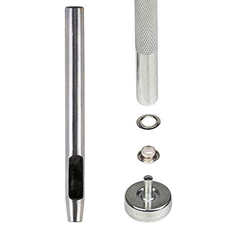 200 Kit de herramientas de ojetes de MEZOOM del los ojales 1/4 Pulgada interior y 10mm exterior para manualidad o ropa 200 Kit de herramientas de ojetes de MEZOOM del los ojales 1/4 Pulgada interior y 10mm exterior para manualidad o ropa
