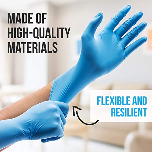 200pcs Nitrilo Guantes Desechables Polvo Guantes Libres De Látex, Dispensador Pack Cocina Universal/Lavavajillas/Trabajo/Goma/Guantes de Jardín (M, Azul) 200pcs Nitrilo Guantes Desechables Polvo Guantes Libres De Látex, Dispensador Pack Cocina Universal/Lavavajillas/Trabajo/Goma/Guantes de Jardín (M, Azul)