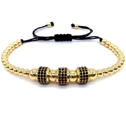 2019 Conjunto Brazalete de la Manera Nuevo diseño Pulsera de los Hombres de Moda Bola del Disco de Grano Redondo de la Pulsera del Encanto para los Hombres Regalo de la joyería, 9