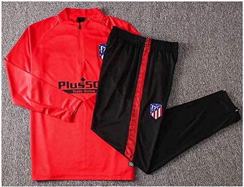 2020-2021 Atlético De Madrid Traje De Entrenamiento Casual De Manga Larga Traje De Fútbol Ropa Deportiva Conjunto de chándal para Hombre (Color : Photo Color, Size : XXL)