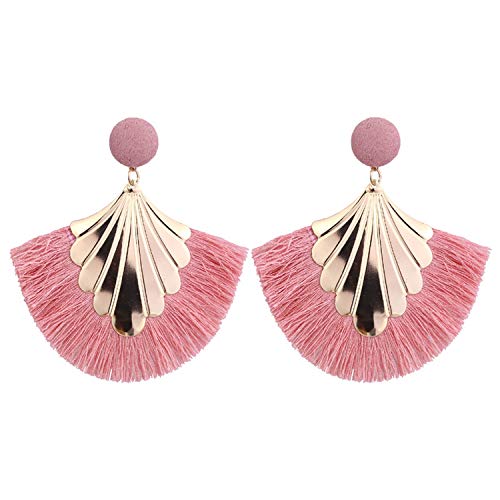 2020 Pendientes largos de borla para mujer, gran moda, aretes colgantes bohemios con flecos vintage 2020 Pendientes largos de borla para mujer, gran moda, aretes colgantes bohemios con flecos vintage
