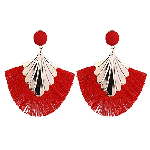 2020 Pendientes largos de borla para mujer, gran moda, aretes colgantes bohemios con flecos vintage 2020 Pendientes largos de borla para mujer, gran moda, aretes colgantes bohemios con flecos vintage