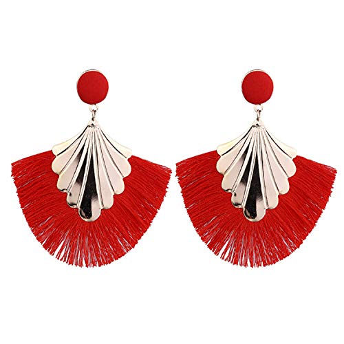 2020 Pendientes largos de borla para mujer, gran moda, aretes colgantes bohemios con flecos vintage