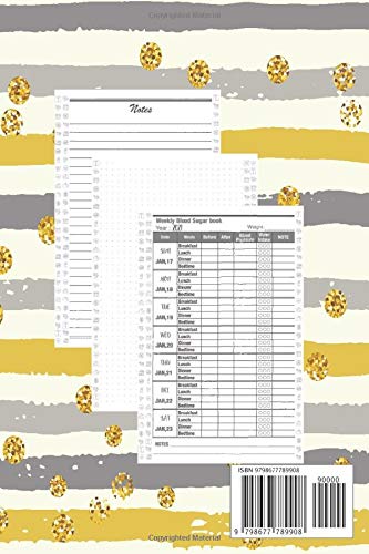 2021-2022 Blood Sugar and Blood Pressure Logbook: Two years weekly blood glucose log, From January 2021 to December 2022, Plus track water intake and weight (2 Years, 6x9 Inches for Holiday Gift)