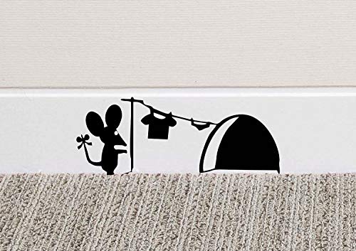 213B Mouse Hole Wall Art Sticker Washing Vinyl Decal Mice Home Skirting Board Funny by Black Country Vinyls 213B Mouse Hole Wall Art Sticker Washing Vinyl Decal Mice Home Skirting Board Funny by Black Country Vinyls