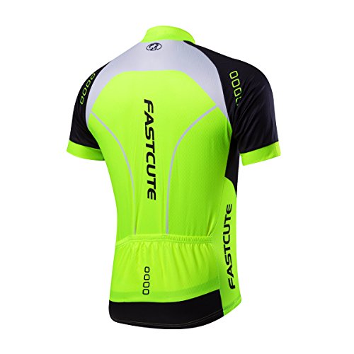 21Grams Maillot de Ciclismo para Hombre con Culotte Corto con Tirantes Manga Corta con Tirantes Acolchados de Gel en 3D