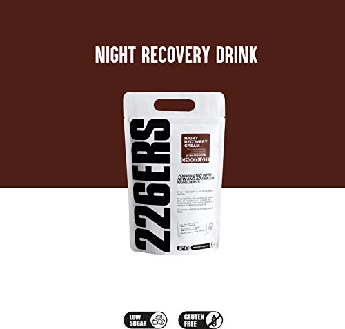 226ERS Night Recovery Cream, Recuperador Muscular Nocturno a base de Proteínas, L-Glutamina, Hidratos de Carbono, Aminoácidos, Calostro, Vitaminas y Minerales, Chocolate - 500 gr