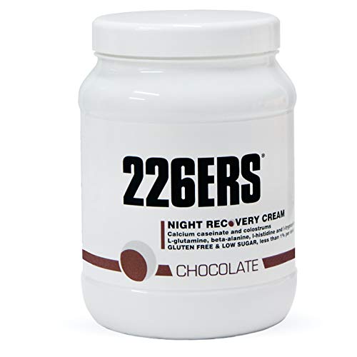226ERS Night Recovery Cream, Recuperador Muscular Nocturno a base de Proteínas, L-Glutamina, Hidratos de Carbono, Aminoácidos, Calostro, Vitaminas y Minerales, Chocolate - 500 gr