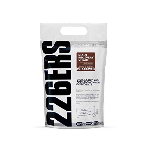 226ERS Night Recovery Cream, Recuperador Muscular Nocturno a base de Proteínas, L-Glutamina, Hidratos de Carbono, Aminoácidos, Calostro, Vitaminas y Minerales, Chocolate - 1000 gr