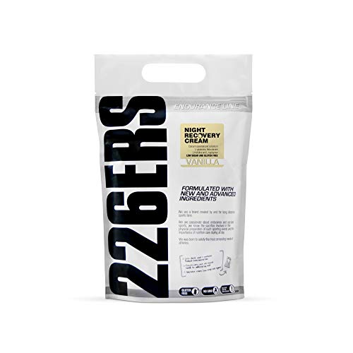 226ERS Night Recovery Cream, Recuperador Muscular Nocturno a base de Proteínas, L-Glutamina, Hidratos de Carbono, Aminoácidos, Calostro, Vitaminas y Minerales, Vainilla - 1000 gr