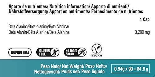 226ERS Vegan Beta Alanine - Beta Alanina Vegana - 90 cápsulas