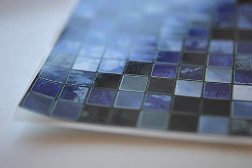 24 Azul PEGATINAS lisas para pegar sobre azulejos cuadrados de 15cm en cocina baños Directamente de TILE STYLE DECALS sin intermediarios resistentes al agua y aceite